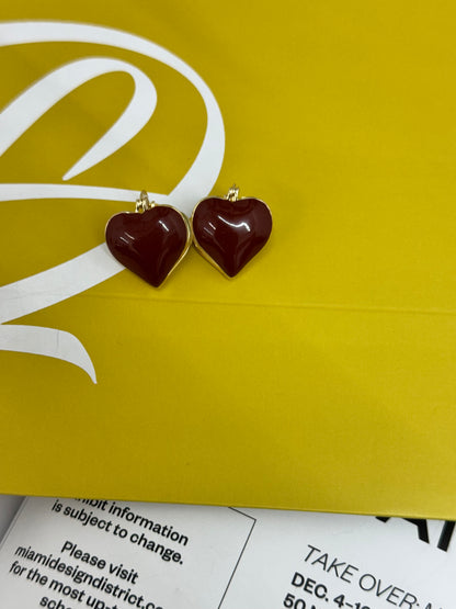 Burgundy limited edition earrings