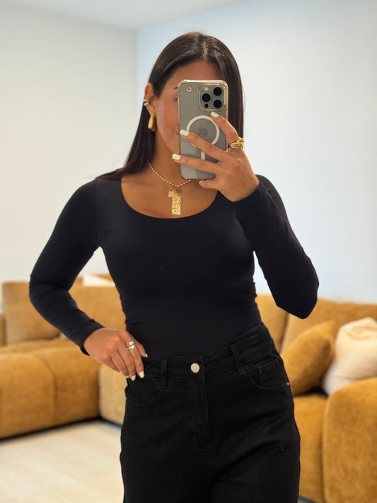 Essential black long sleeve shirt