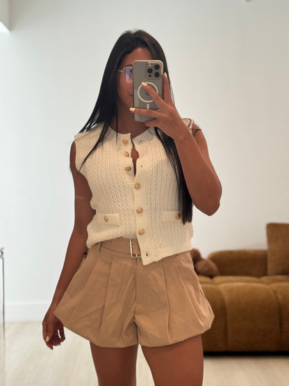 Chic ivory sweater