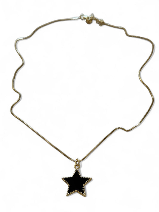 Star necklace set with earrings