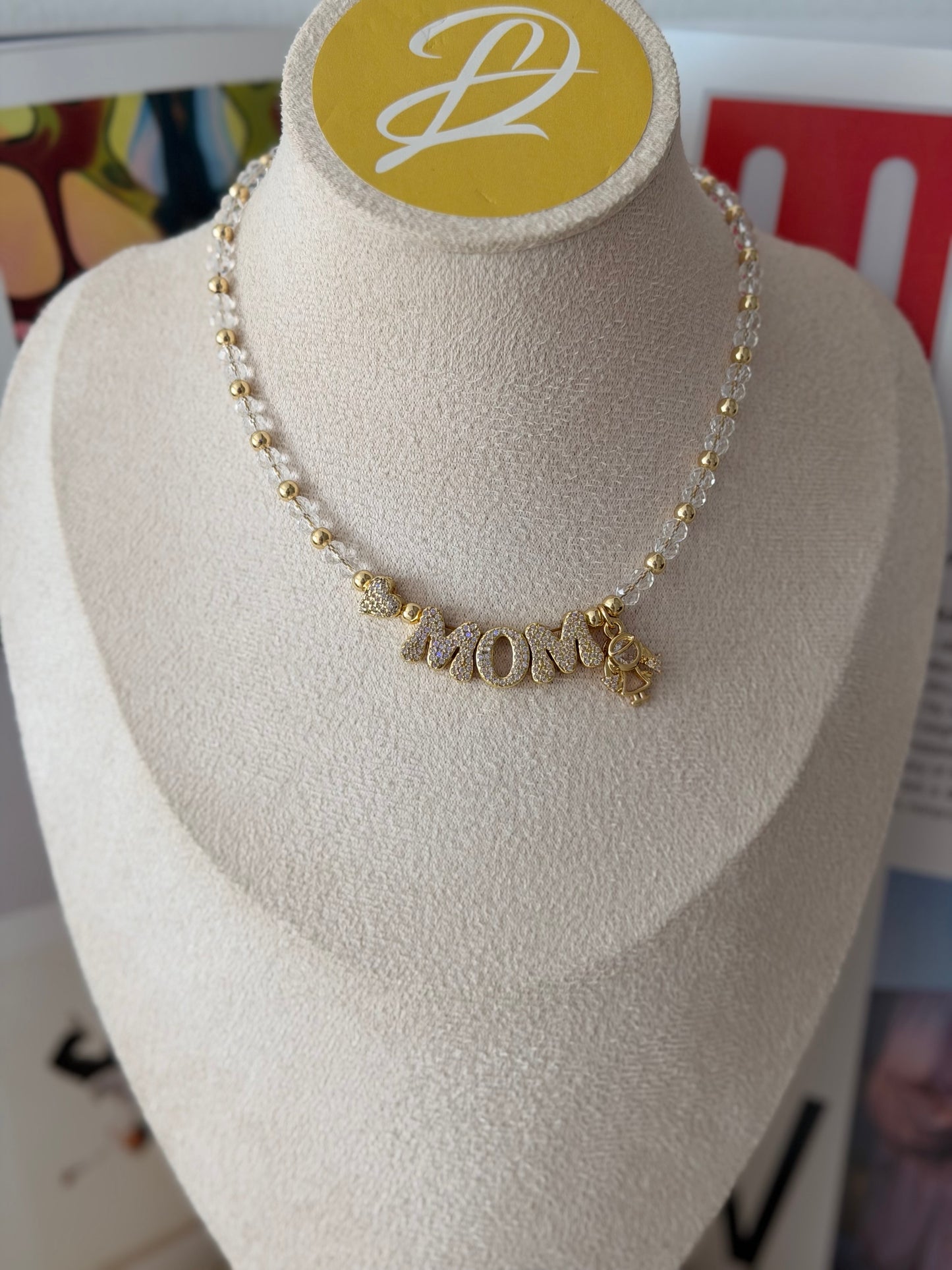 Mom crystal choker