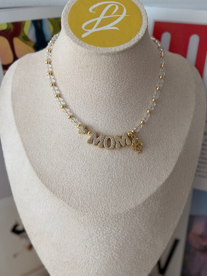 Mom crystal choker