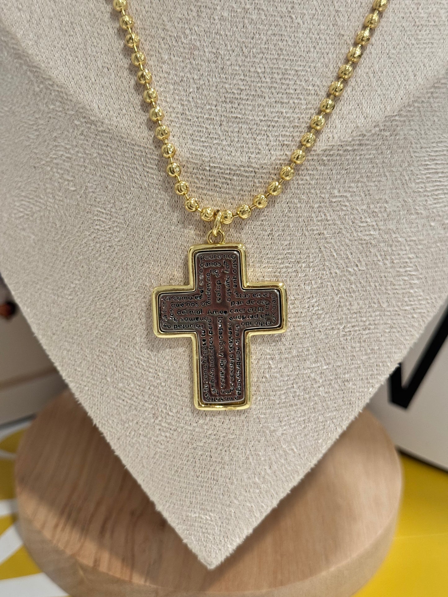 Padre nuestro long necklace