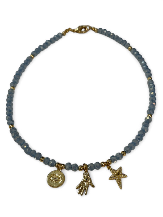 Crystal charming necklace