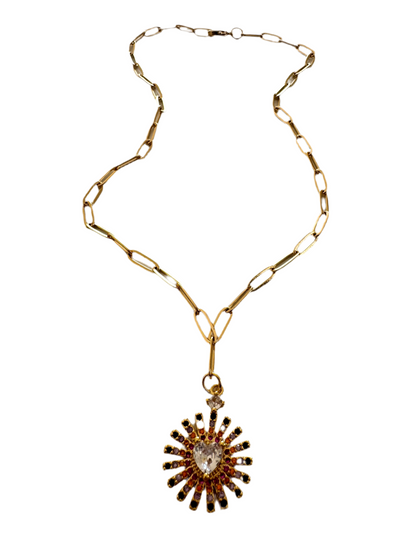 Colorful heart necklace