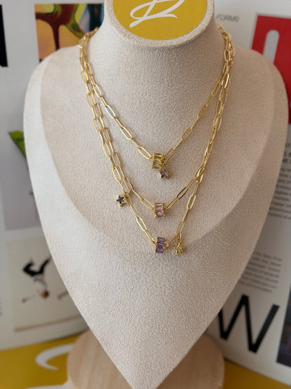 Candy pop layer necklaces