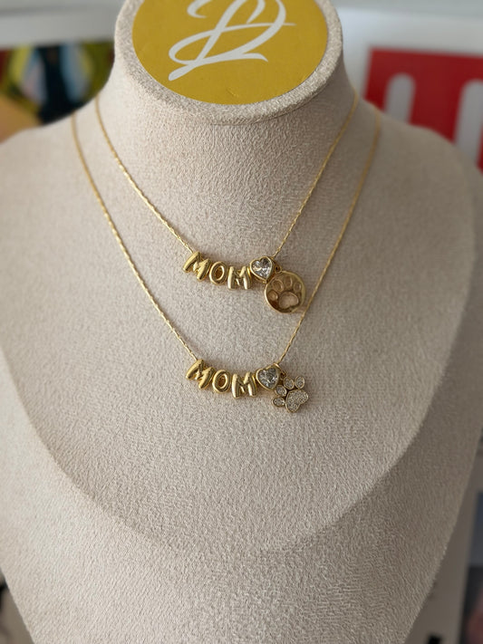 Dog mom adjustable necklace