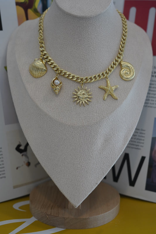 Summer necklace + earrings