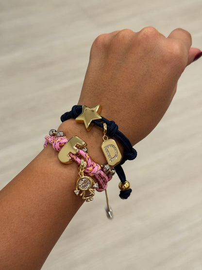 Star heart letter custom bracelet