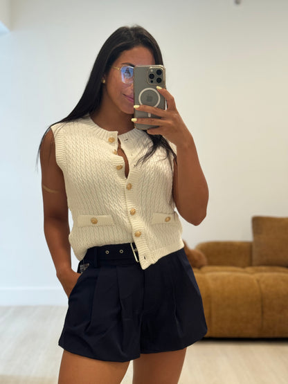Chic ivory sweater