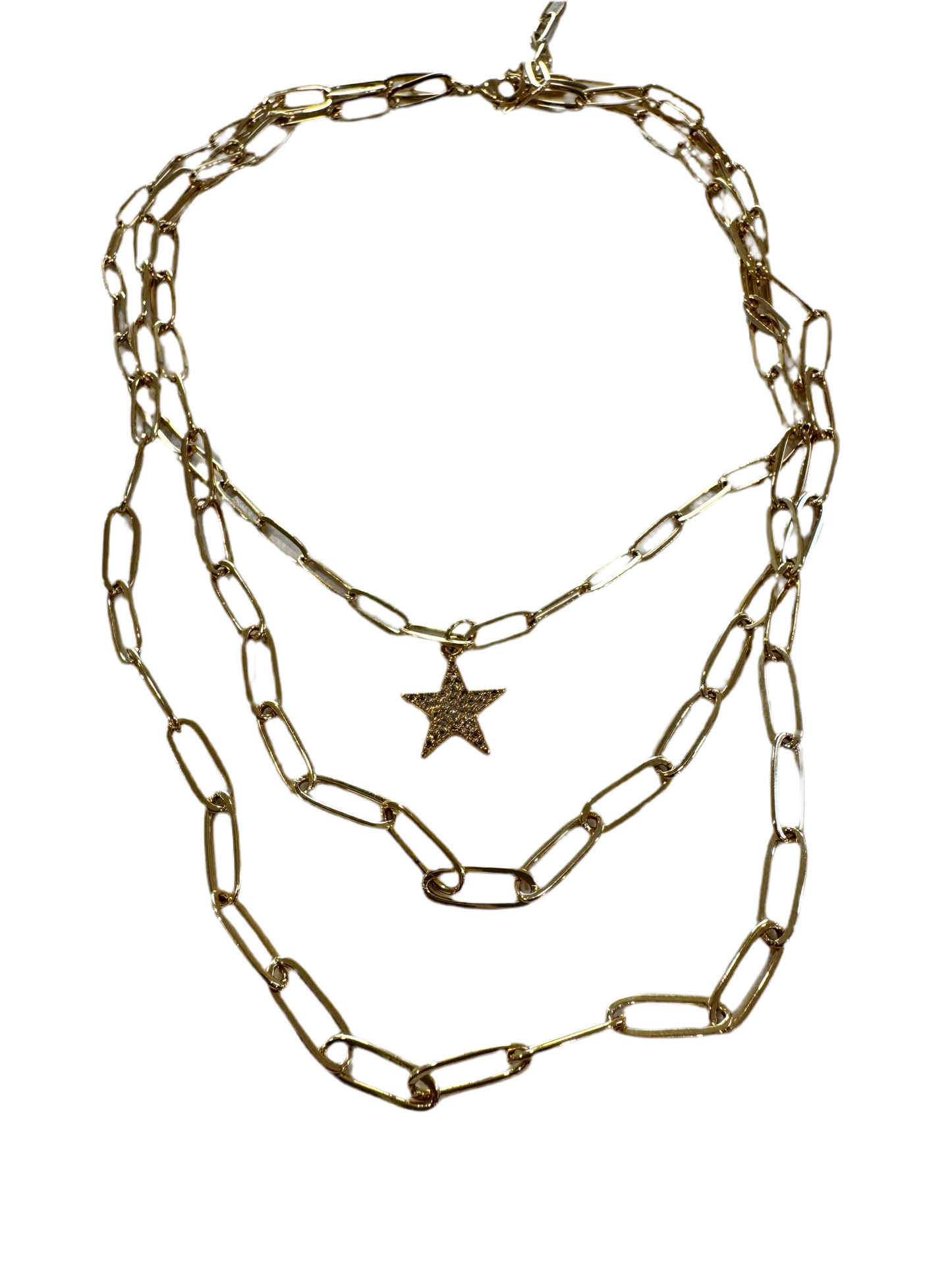 Stardust layer necklaces