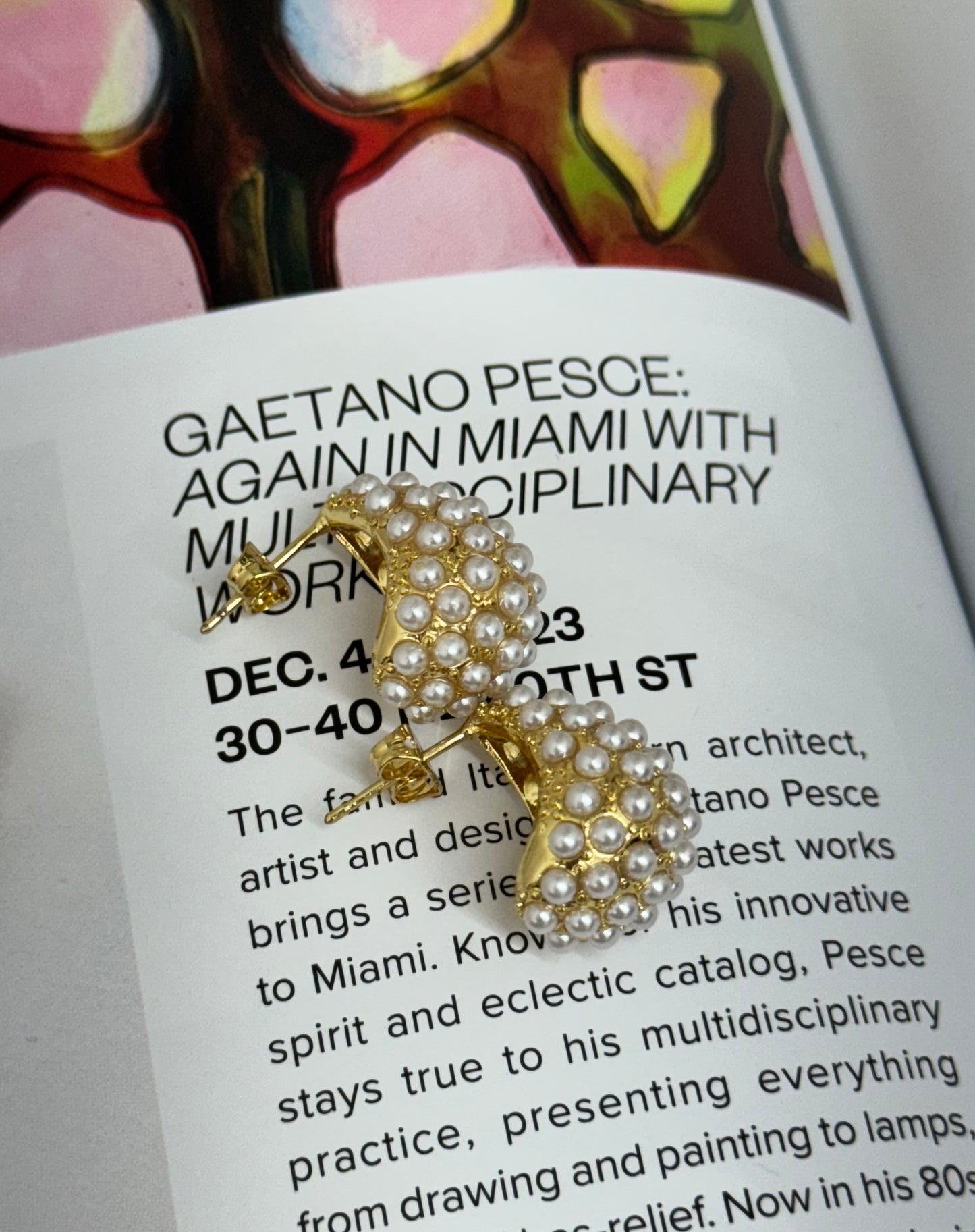 Pearl Bottega Inspo Earrings