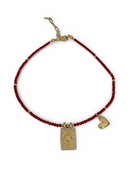 Be my valentine red choker