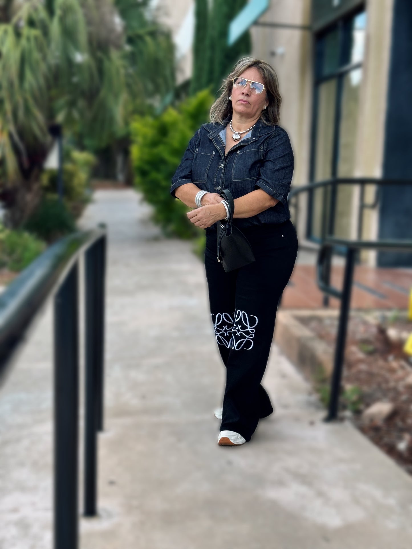 Black stretchy jean Plus