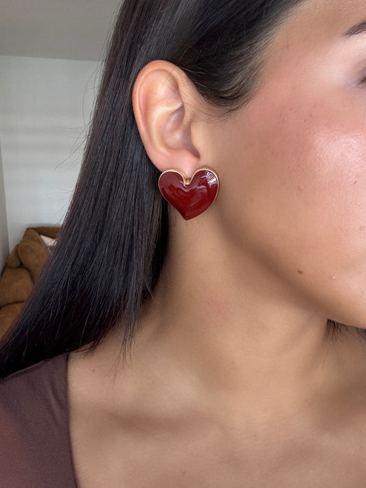 Burgundy limited edition earrings