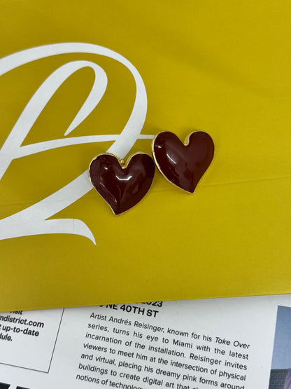 Burgundy limited edition earrings