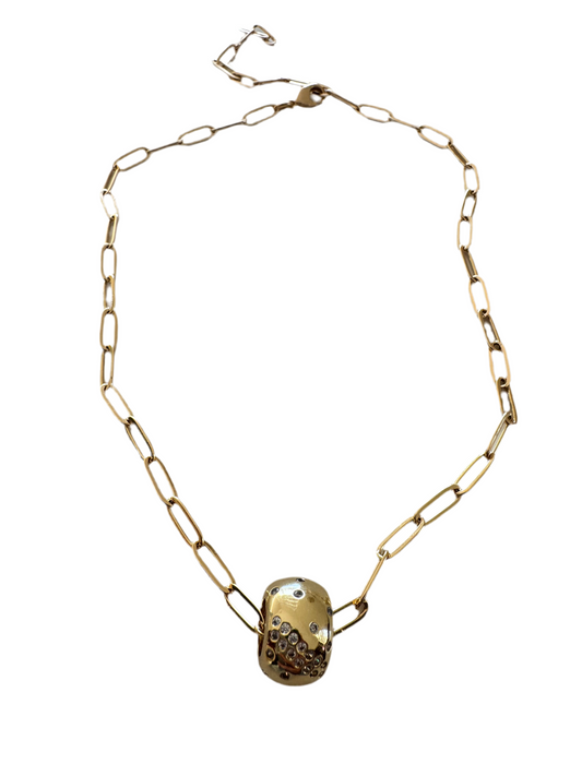 Punto de luz adjustable choker necklace