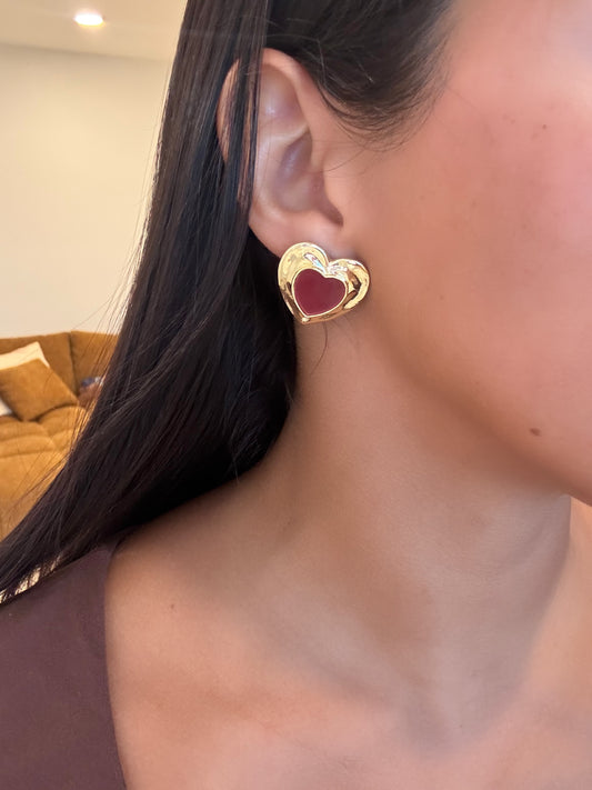 Burgundy limited edition earrings
