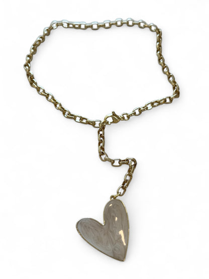 Spectacular ivory set necklace + earrings