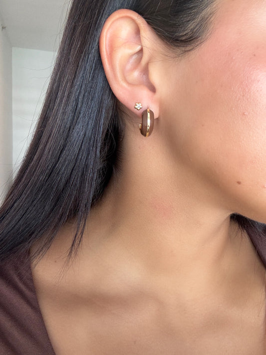 Brown mini hoop