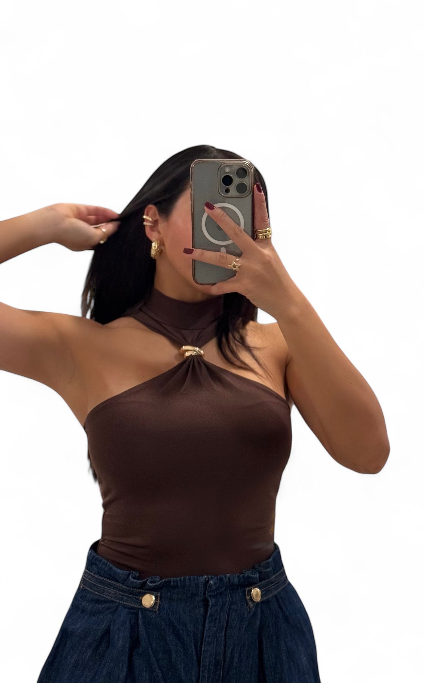 Cacao twist top (bodysuit)