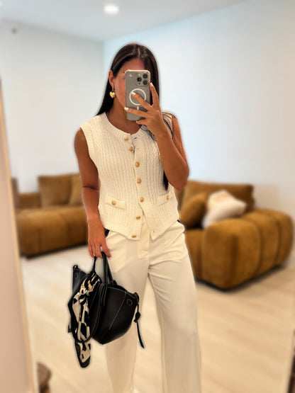Chic ivory sweater