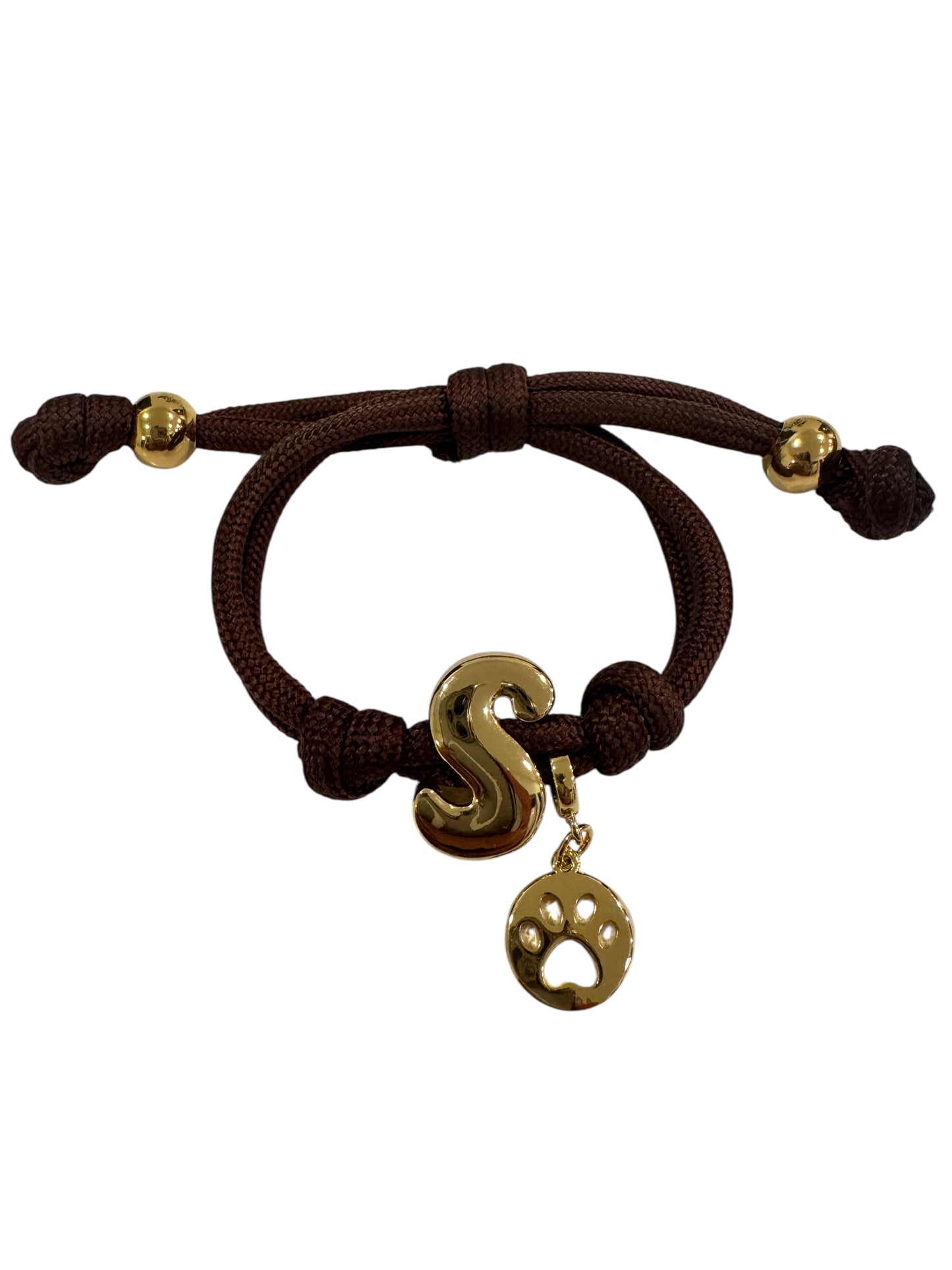 Initial custom adjustable bracelet