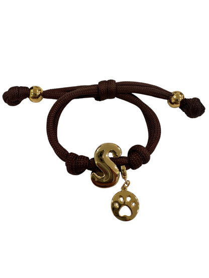 Initial custom adjustable bracelet