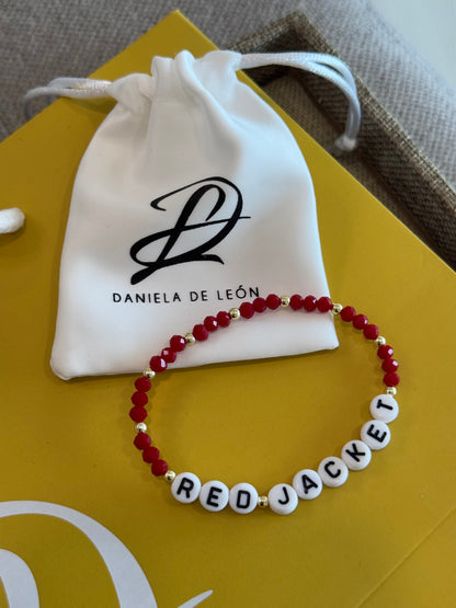 Red Jacket Elastic Bracelet - Postcard Included