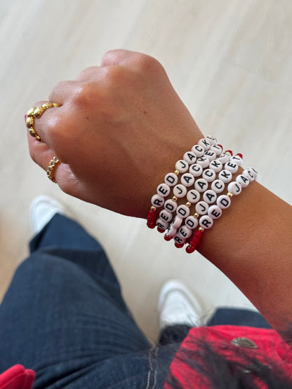 Red Jacket Elastic Bracelet - Postcard Included