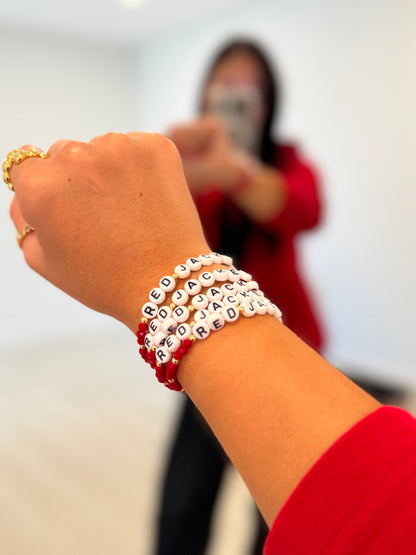 Red Jacket Elastic Bracelet - Postcard Included