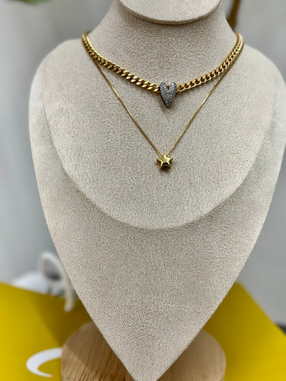 Star adjustable necklace