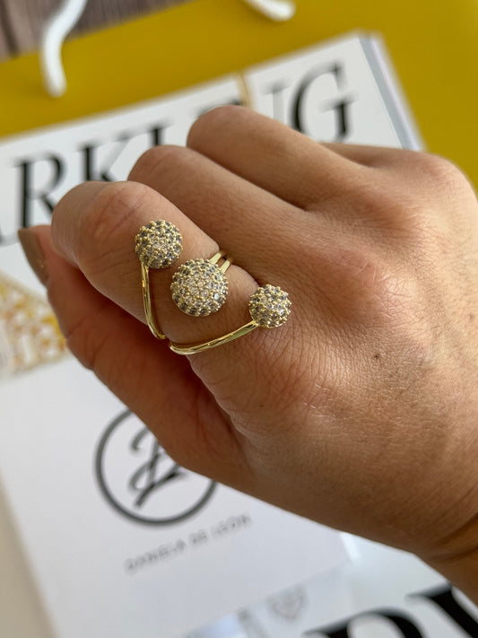 Lineal Pave Ring