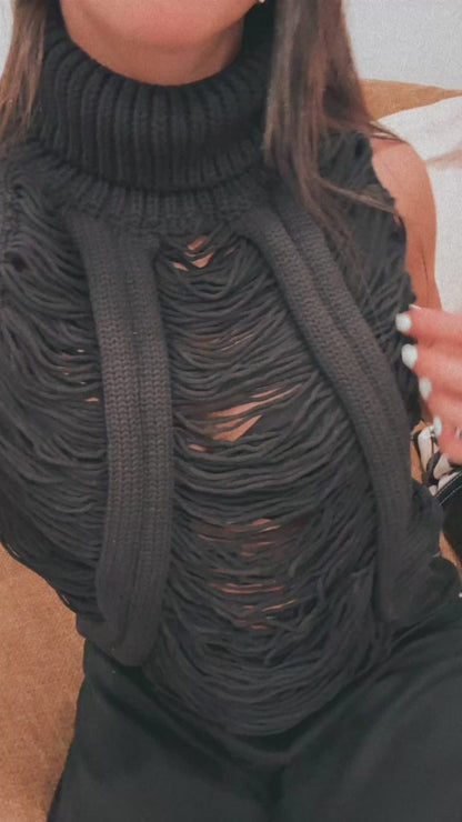 Sweat vest boho vibes